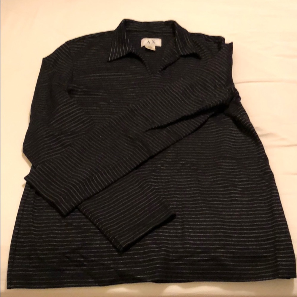 Armani Exchange long sleeve shirt with small tear
